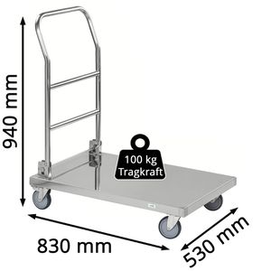 Produktbild für Transportwagen Kongamek KM60360, aus Edelstahl