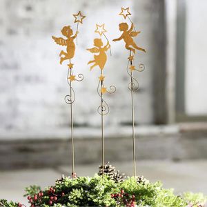Produktbild für Weihnachtsdeko Frank-Flechtwaren 770708, Engelchen, 3 Stück