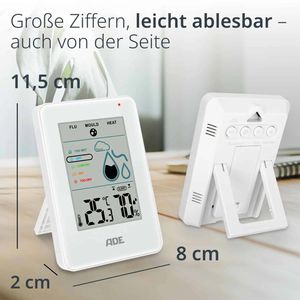 Produktbild für Thermo-Hygrometer ADE WS2310-1, digital, weiß