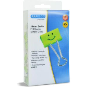 Produktbild für Foldbackklammern RAPESCO 1423, Smile, 19mm