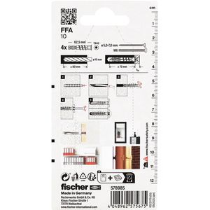 Produktbild für Dübel Fischer 578985 FFA 10, Porenbetondübel