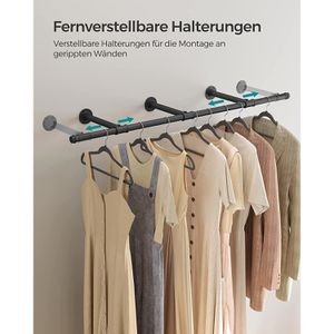 Produktbild für Wandgarderobe Songmics HSR104B01, Metall
