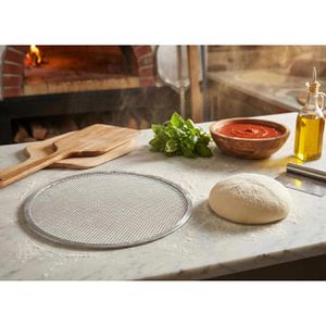 Produktbild für Pizzablech Hendi Pizzagitter, unbeschichtet, rund, Ø 30 cm