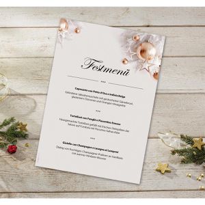 Produktbild für Weihnachtsbriefpapier Sigel DP429, Christmas in rose gold