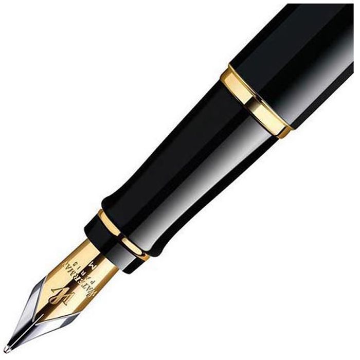 Waterman Füller Expert Black G.C., S0951660, Edelstahl, vergoldet, schwarz, Feder M Böttcher AG