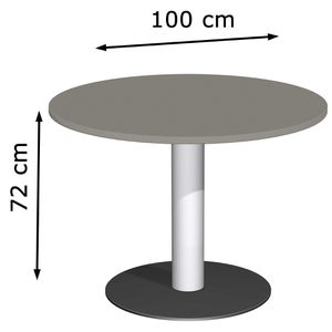 Produktbild für Besprechungstisch Geramöbel N-710202-O, rund