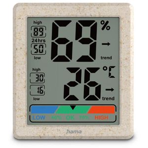 Produktbild für Thermo-Hygrometer Hama 00222227, Ponza, digital