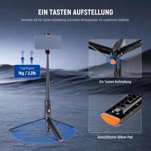 Produktbild für Selfie-Stick Neewer PA992, 32 bis 147 cm
