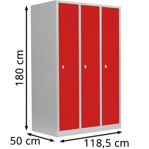 Produktbild für Spind Lüllmann 515134, rot