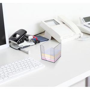 Produktbild für Zettelbox Böttcher-AG grau transparent, 9,6 x 9,6 cm