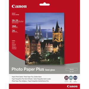 Fotopapier Canon SG-201 PhotoPlus, für Inkjet, 20 x 25 cm
