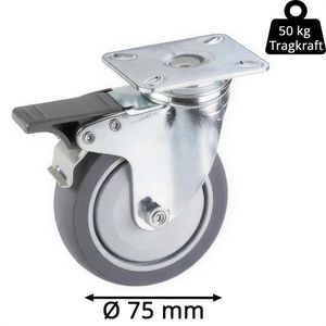 Produktbild für Apparaterolle Dörner+Helmer 771410C, mit Anschraubplatte