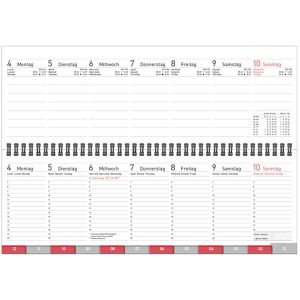 Produktbild für Tischkalender Happy-Produkt Professional, quer mit Register