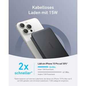 Produktbild für Powerbank Anker MagGo Slim, 10000mAh