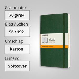 Produktbild für Notizbuch Moleskine Classic Collection Large, Karton Softcover