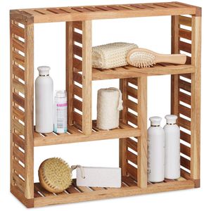 Produktbild für Badregal Relaxdays 10020647, aus Bambus, braun
