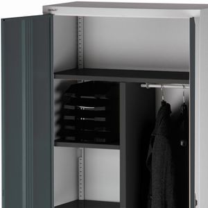 Produktbild für Mehrzweckschrank Bisley E782AAG-525, abschließbar, anthrazit
