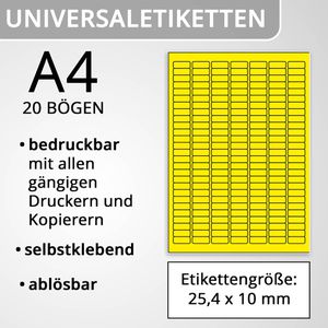 Produktbild für Universaletiketten Herma 4243 Special, gelb