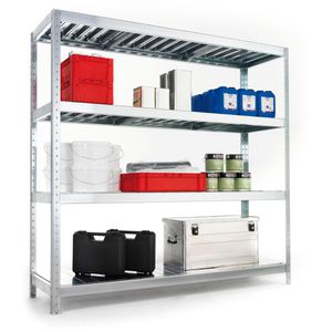 Produktbild für Weitspannregal META-Regalbau 20087012, 4 Metallböden