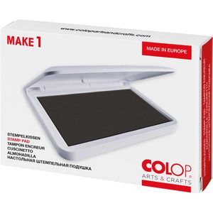 Produktbild für Stempelkissen Colop Make 1, für Büro und Kreativprojekte, grau