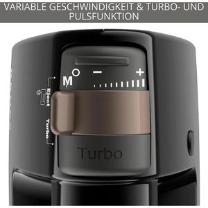 Produktbild für Handmixer Krups 3 Mix 7000, F60858, schwarz, stufenlos