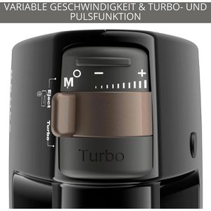 Krups Handmixer F60858 Watt, – Mix 7000, 3 Böttcher schwarz AG 500