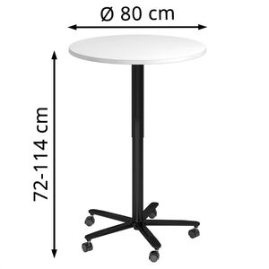 Produktbild für Stehtisch Hammerbacher ST08, weiß