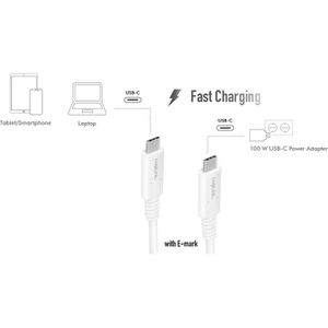 Produktbild für Ladekabel LogiLink CU0180, weiß, 0,8m