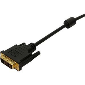 Produktbild für DVI-Kabel LogiLink CH0013, vergoldete Stecker, 60 Hz
