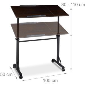 Produktbild für Stehpult Relaxdays 10020807.46, aus Holz / Metall