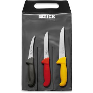 Messerset F.DICK Ergo Grip Ausbeinmeisterschaften, 3-teilig