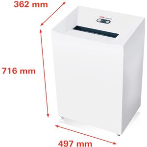 Produktbild für Aktenvernichter HSM Pure 530, 2350111, weiß, mit Rollen