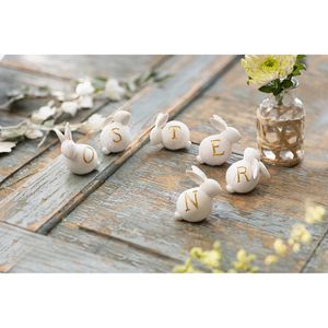 Produktbild für Osterdeko Frank-Flechtwaren 775083, weiß / gold