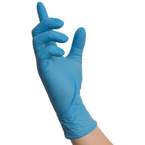Produktbild für Einmalhandschuhe NITRAS-MEDICAL Blue Wave, blau, 100 Stück