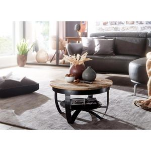 Produktbild für Couchtisch Wohnling WL6.327, aus Massivholz / Metall, mango