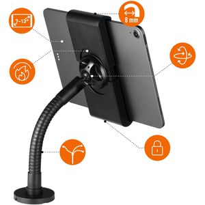 Produktbild für Tablet-Halterung Durable Tough Wall/Table, schwarz, für Tisch