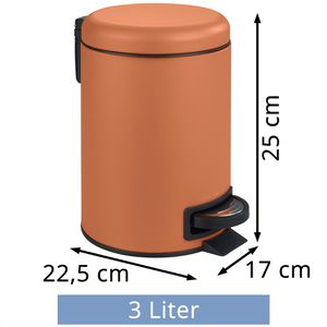 Produktbild für Mülleimer Wenko Leman, terracotta