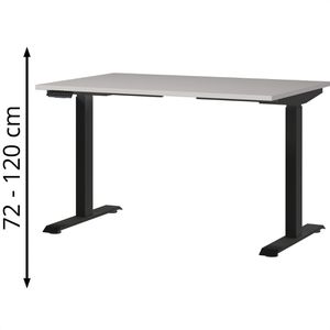 Produktbild für Schreibtisch Germania Bedano 9910-630, kaschmir / schwarz