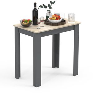 Produktbild für Esstisch VCM Esal 80, 918342, eiche / anthrazit