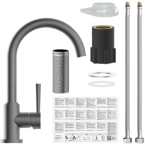 Produktbild für Küchenarmatur Schütte Cornwall, graphit matt