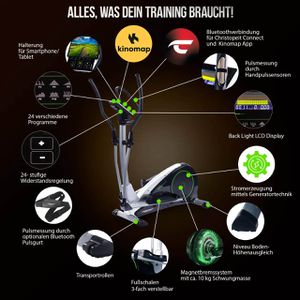 Produktbild für Crosstrainer Christopeit ECO 2000, 10 kg Schwungmasse