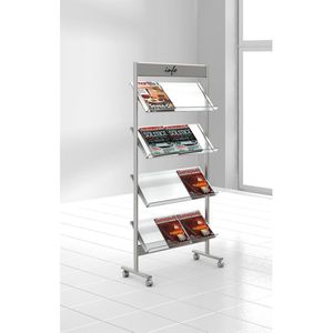 Produktbild für Prospekthalter Kerkmann 6355, Ecoline, alusilber