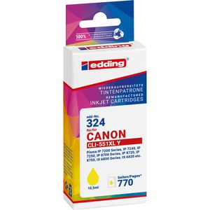 Produktbild für Tinte Edding EDD-324 für Canon CLI-551Y XL