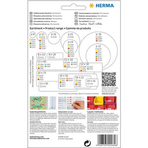 Produktbild für Markierungspunkte Herma 2260, weiß