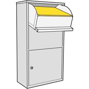 Produktbild für Paketbriefkasten Metzler Avalon 3, anthrazit