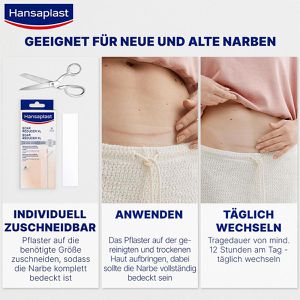 Produktbild für Narbenpflaster Hansaplast Narben Reduktion XL, 21 Strips