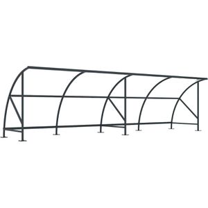 Produktbild für Fahrradunterstand WSM Bamberg B 1/08, anthrazit, aus Metall