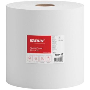 Putztuchrolle Katrin Basic XXL 3, 481443, aus Zellstoff, weiß