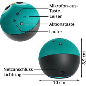 Produktbild für Kinder-Musikbox Amazon Echo Dot Kids - Eulen-Design