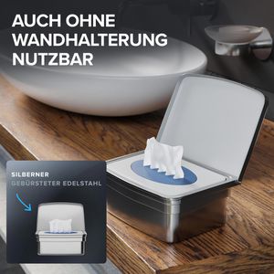 Produktbild für Feuchttücherbox ovimar Egense 81004174, silber